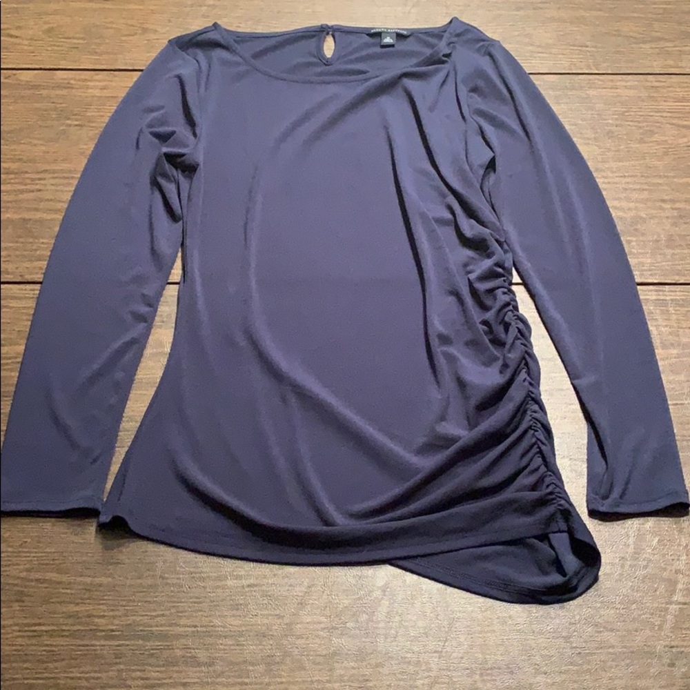 Banana Republic Long-sleeve Navy Blue Blouse